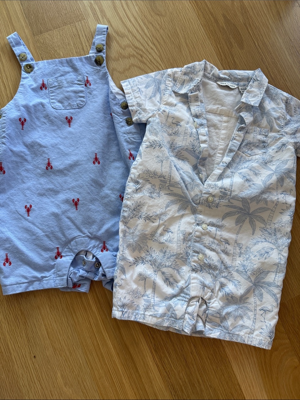 Janie & Jack boys romper bundle